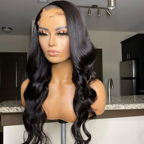 Wholesale Cheap Hd Full Lace Front Human Hair Wig Body Wave Raw Indian Virgin Human Hair Swiss Lace Closure Wig For Black Women