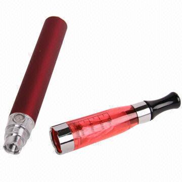 1,100mAh eGo-CE4 Double Stem USB Rechargeable Electronic Cigarettes, Red Color, Very Convenient