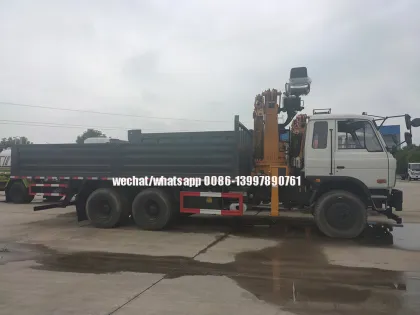 Dongfeng Dump Truck with Articulated 6.3Tons XCMG Crane