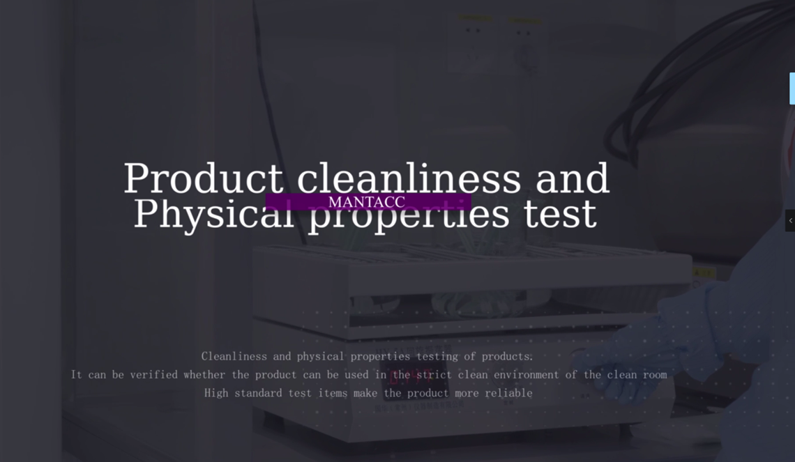 Test di pulizia e proprietà fisiche (3) cleanliness and physical properties testing (3)