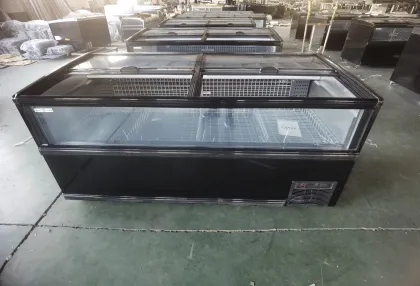 XGF-2500F 2.5m Supermarket Island Freezer: Features and Specifications with Secop Compressor and Auto Defrost Technology
