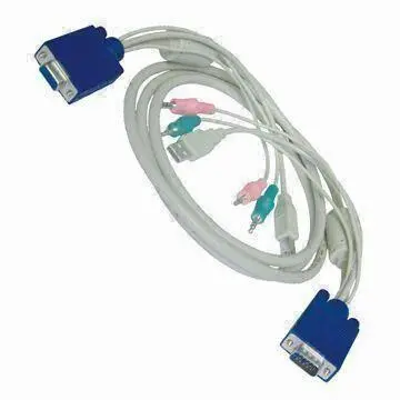 KVM Cable with 1.8m Length, OEM Orders are Welcome