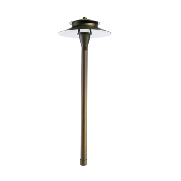 Path Light Double Hat Outdoor Lighting