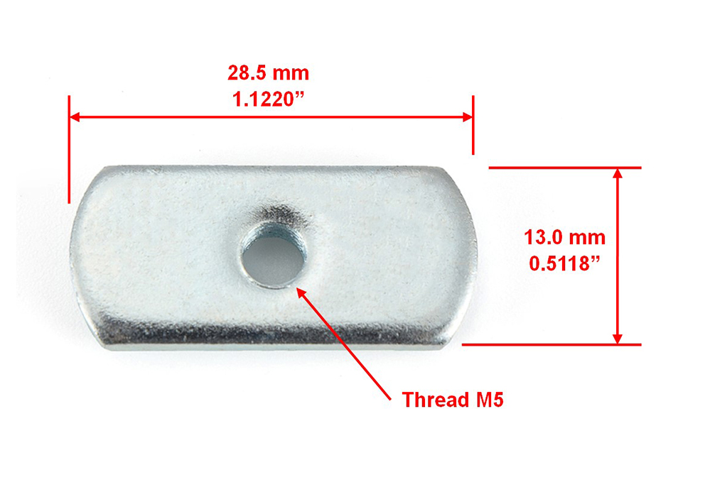 Nut Stamped Sheet Metal Part Size