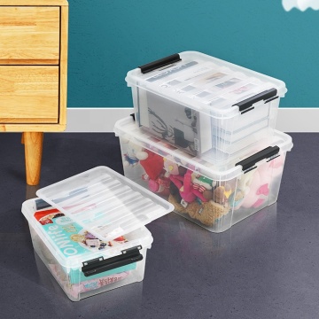 Multifunctionele woonkamerdoek Doorzichtige plastic opbergbakken