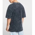 Men's washed T-shirt with pattern