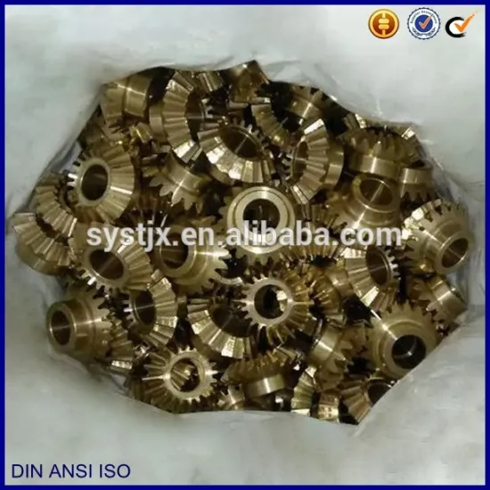 equipment parts steel copper brass bevel gear