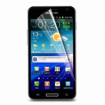 Transparent Screen Protector for Samsung Galaxy S II HD LTE, with Anti-scratch Clear PET Material