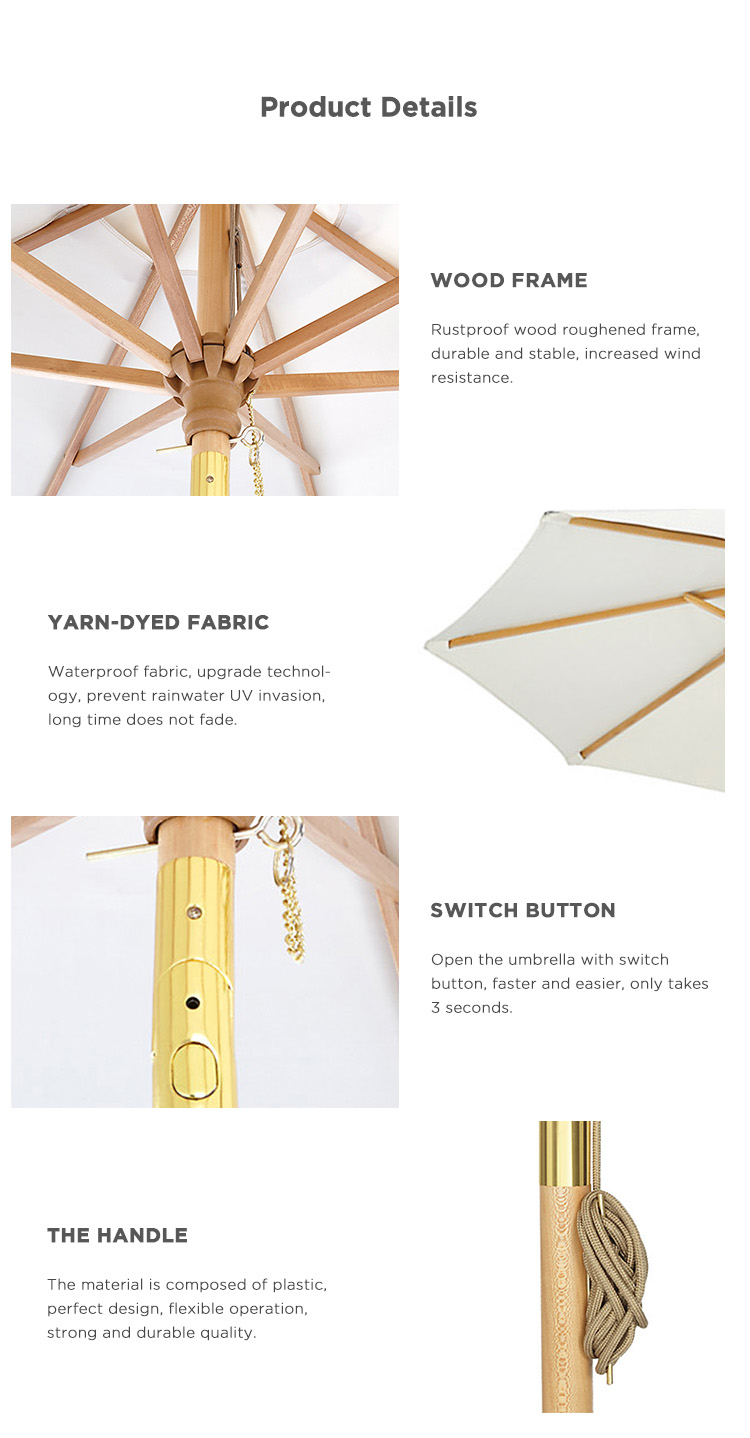 Wooden Umbrellas OU3005