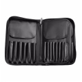 کیف PU سیاه برای برس های آرایشی