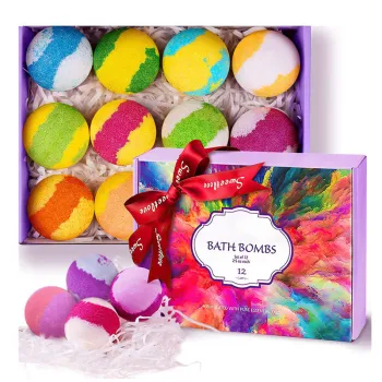 Top Selling Private Label Vegan Natural Organic Small Bath Bombs for Christmas Gift Sets