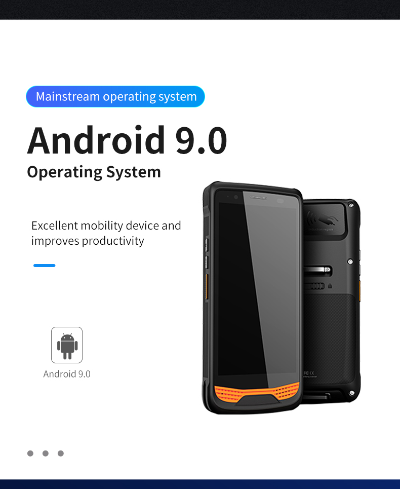 P5 IP65 Industrial Full Screen Android NFC Mobile Computer (10)