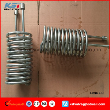 3/8" diameter x 25" length stainless steel condensing coil with NPT port
