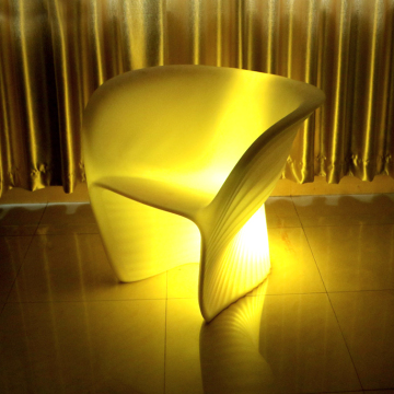 Illuminated Outdoor Nightclub Party: LED Lights, Luminous Sofas, and Bar Furniture