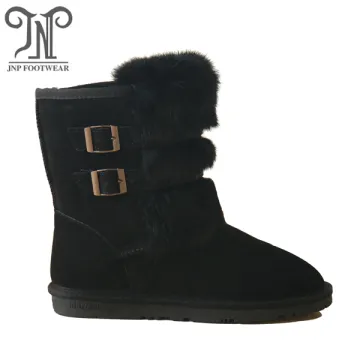 Women winter fur lining ankle warm snow boots