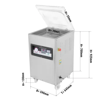 Single Chamber Food Vacuum Packing Machine Table Top Rice Vacuum Packing Machine