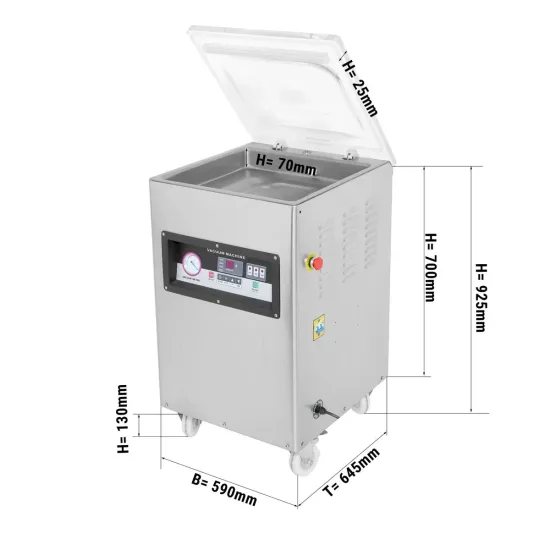 Single Chamber Food Vacuum Packing Machine Table Top Rice Vacuum Packing Machine