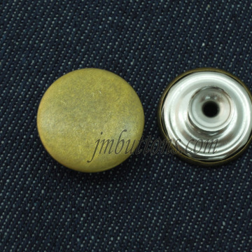 classic design customised brand logo denim metal remove buttons