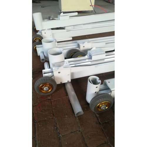 All Alu alloy movable football goal with wheels