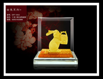 24K Gold Plated Mini Rabbit Luxury Gift