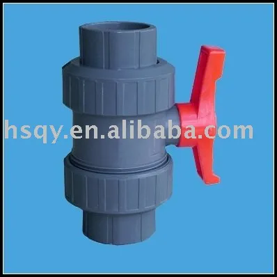 UPVC Pipe Fitting Double Union Ball Valve