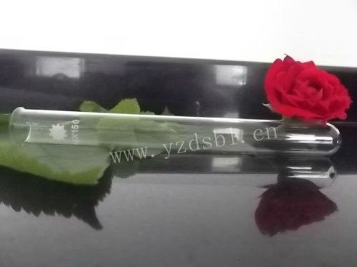 16x150mm transparent borosilicate glass test tube with rim