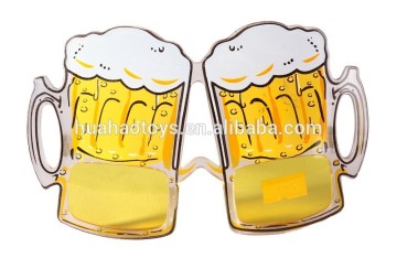 Newest Design Yellow Beer Sunglasses Party Favor For Sale