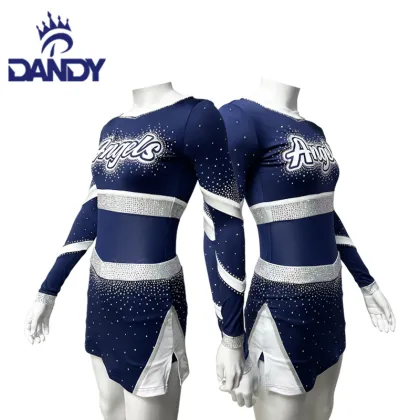 Customize cheap womens cheerleaders uniforms sexy skirt