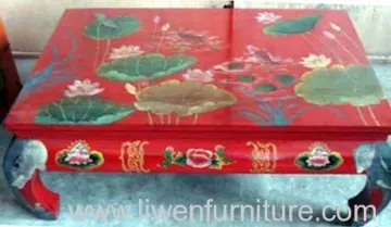 Chinese Painted Coffee Table 