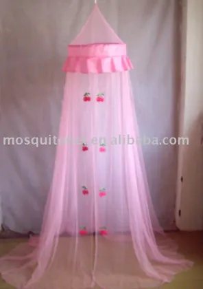 Bed canopy with cherries