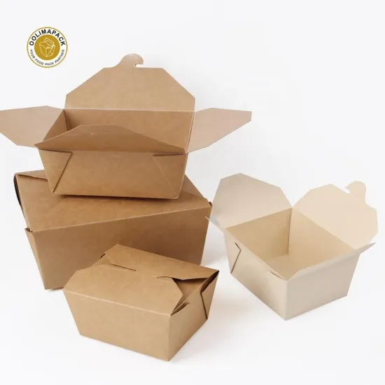 High-Quality Biodegradable Chinese Takeaway Containers: Kraft and White Disposables