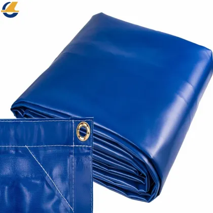 Durable blue PE laminated tarpaulin
