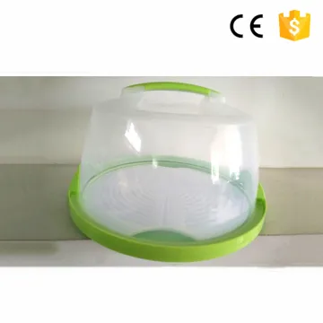 Clear plastic PP round clear plastic cake box plastic ice cream cake box