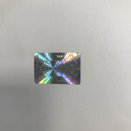Sicherheit 3D -Laser -Hologramm -Etikettenaufkleber