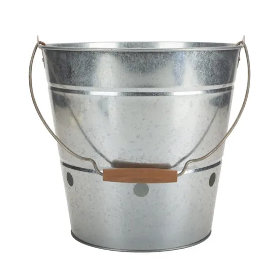 Galvanized Grease Bucket for BBQ