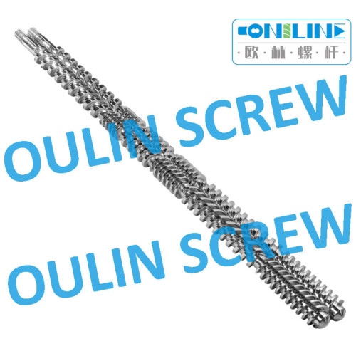 PVC+WPC Profile Twin Parallel Screw and Barrel for Bausano Extrusion