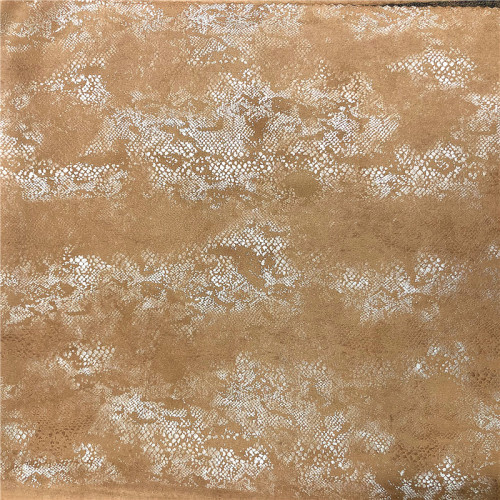 polyester spandex suede with foil