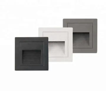 86x86mm Recessed 12V 3W LED Step Wall Light