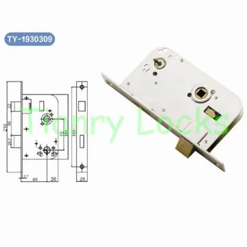 Steel Door Lock With Backset 60mm