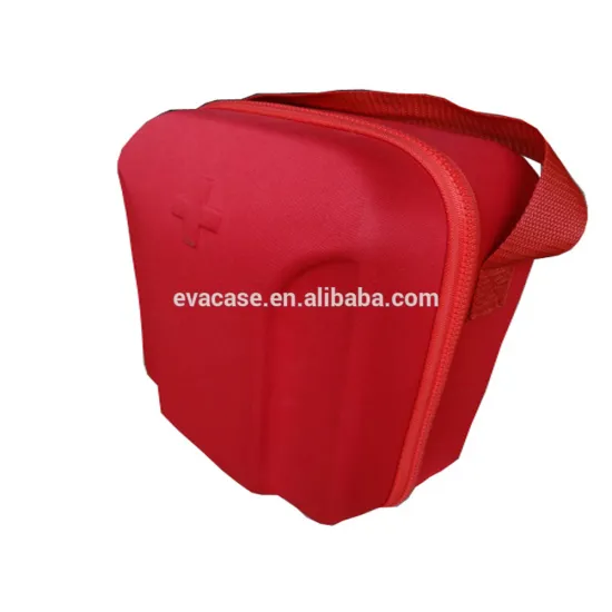 Customize first aid bag of waterproof eva first aid kits case with handle and custom logo of first aid kits bag with zipper