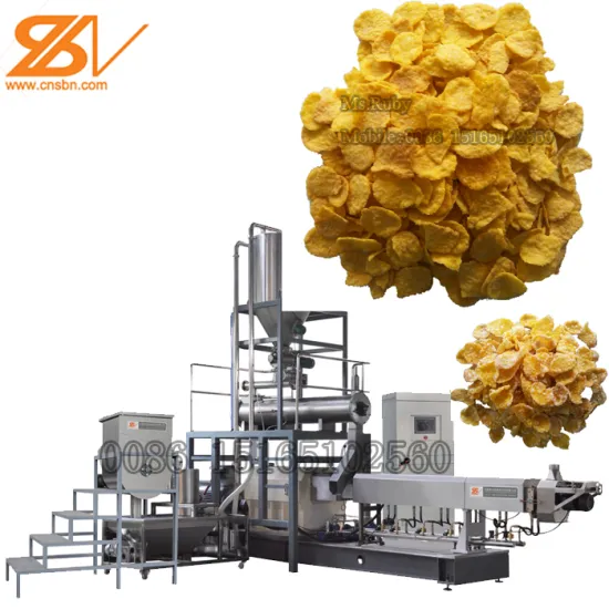 Automatic Industrial Cornflakes Breakfast Cereal Making Machine