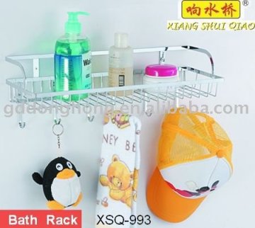 single layer metal bathroom shelves