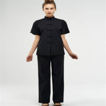 Newest 100% cotton spa uniform for women