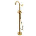 Damenbinden Messing Gold Luxus komplette Bad Badewanne Handbrause Kit