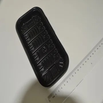 Black Food Grade Trays For Meat And Vegetables At The Supermarket To Sell