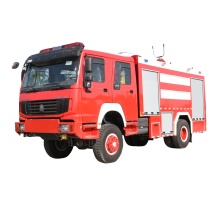 HOWO 4X4 RHD water foam fire fighting truck