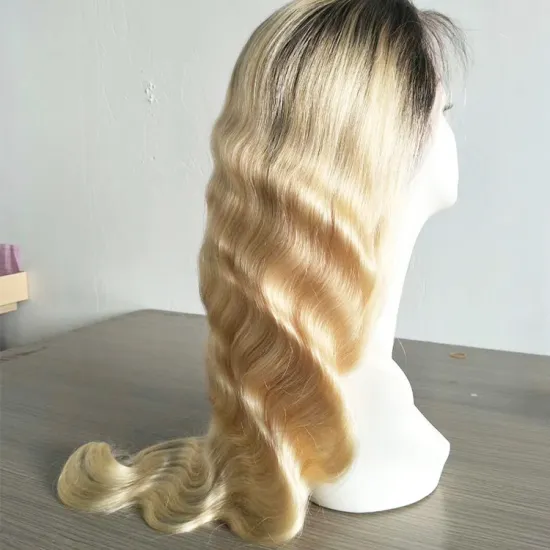 Deep Wave Invisible13X4 13X6 Hd Lace 613 Blonde Raw Human Hair Lace Front Wigs