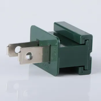 Christmas Holiday 125V 6Amp SPT-1/SPT-2 Female 8Amp Male Slip Zip Plug for Outdoor Lighting