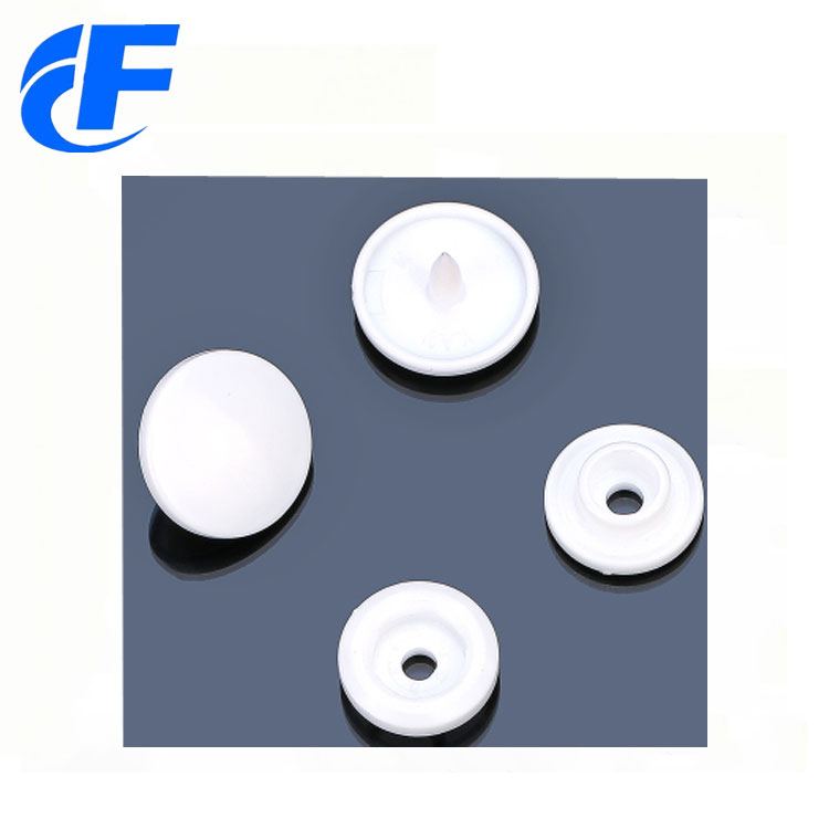 KAM white plastic snap button of best quality