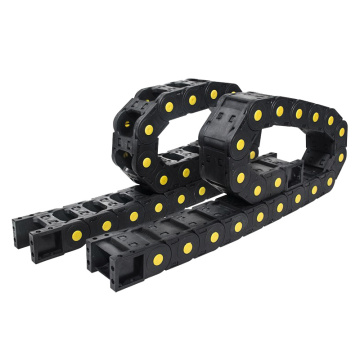 High-Flexible Nylon Openable Cable Carriers: 18mm x 18mm Towing Drag Plastic Chain for Cable Protection
